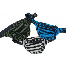 Black Stripe Bum Bag