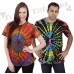 Dark Multicoloured Circle Tie Dye T-shirt