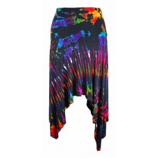 Tie Dyed Pixie Hem Skirt