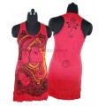 Red Ganesh Vest Dress
