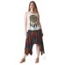 Tie Dyed Pixie Hem Skirt