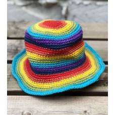 Rainbow Crochet Hat