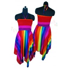 Children's Rainbow Pixy Halterneck Dress