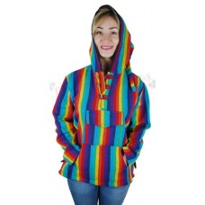 Rainbow Striped Hoodie