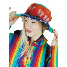 Rainbow Tie Dyed Hemp Hat 