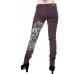 Ladies Scandal Print Skinny Jeans