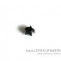 Small Black Acrylic Star Nose Stud
