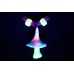 UV Blue, Orange & Pink Magic Mushroom Neclace