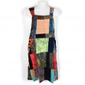 Patchwork dunga dress/ pinafore dress