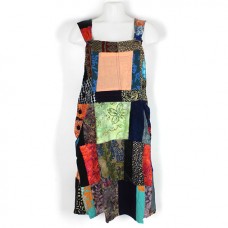 Patchwork dunga dress/ pinafore dress