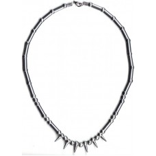 Silver Multi Spike Necklace
