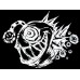 Womens White Smiley Fish T-shirt