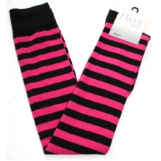 Black and pink over knee socks