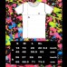 Couch UK Green UV Scribble Face T-shirt