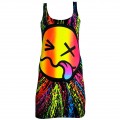 UV Rainbow Smiley Tongue Vest Dress 