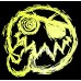 Stinky Fish U.V Yellow Smilie Fair Trade T-Shirt