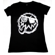 Womens White Smiley Face T-shirt Womens White Smiley Face T-shirt