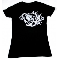 Womens White Smiley Fish T-shirt